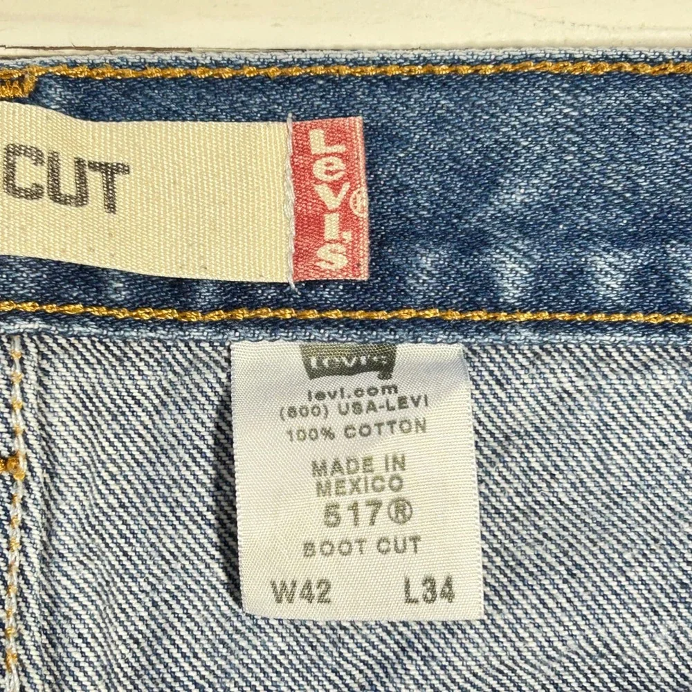 Levis‎ 517 Mens Bootcut Jeans Medium Wash Denim W42 L34 0506